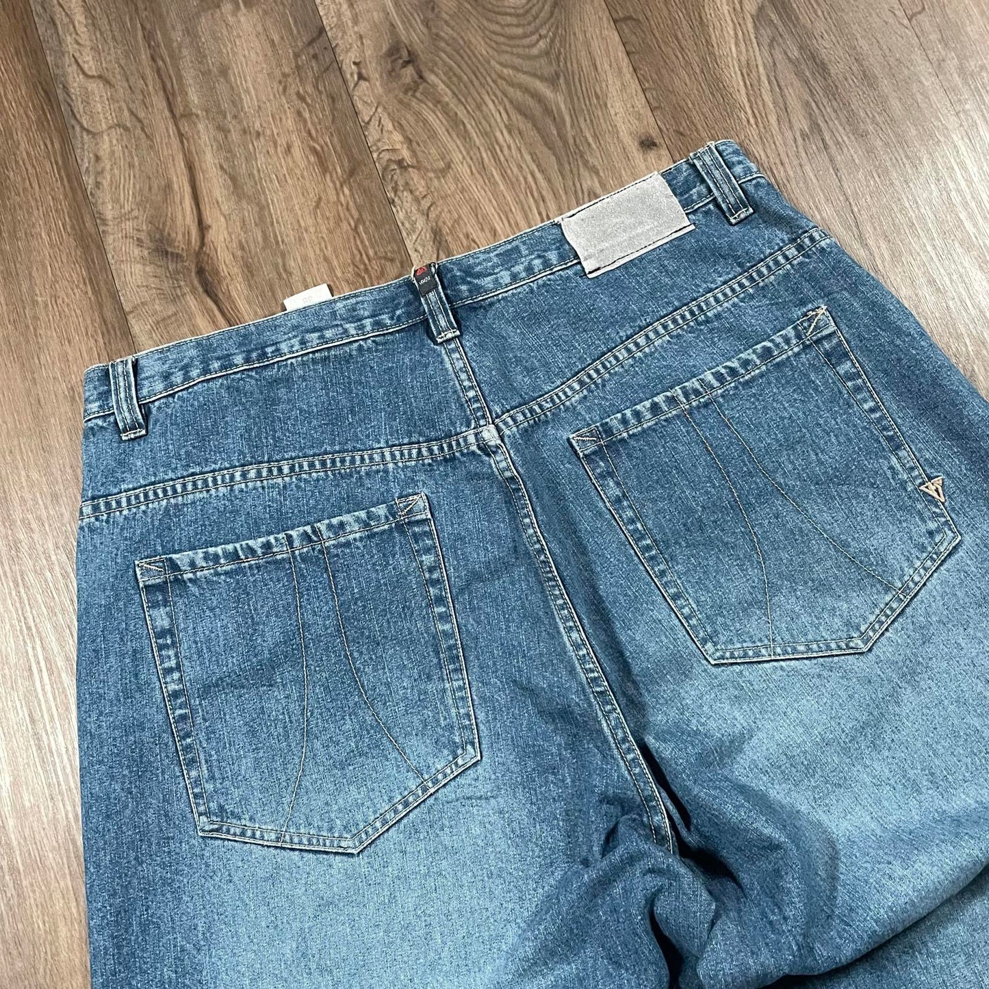 Vokal Blue Baggy Jeans Embroidery